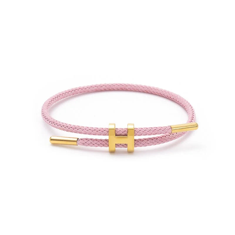 Stainless steel chain H buckle bracelet
