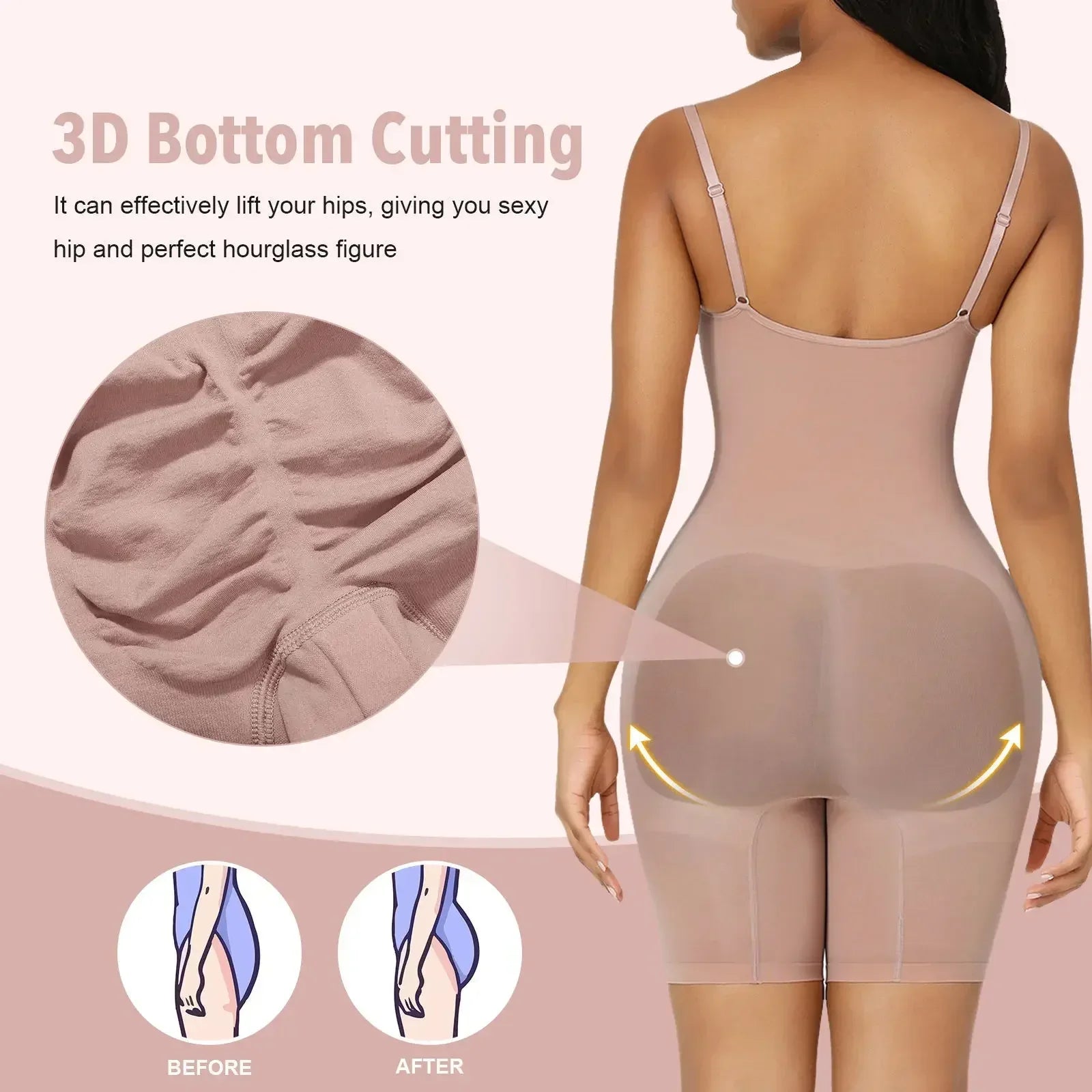 בגד גוף חיטוב Seamless שליטה בבטן