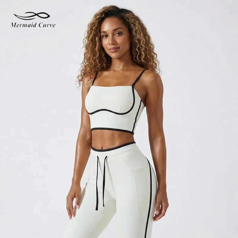 Luxury Yoga Set Patterned Fabric