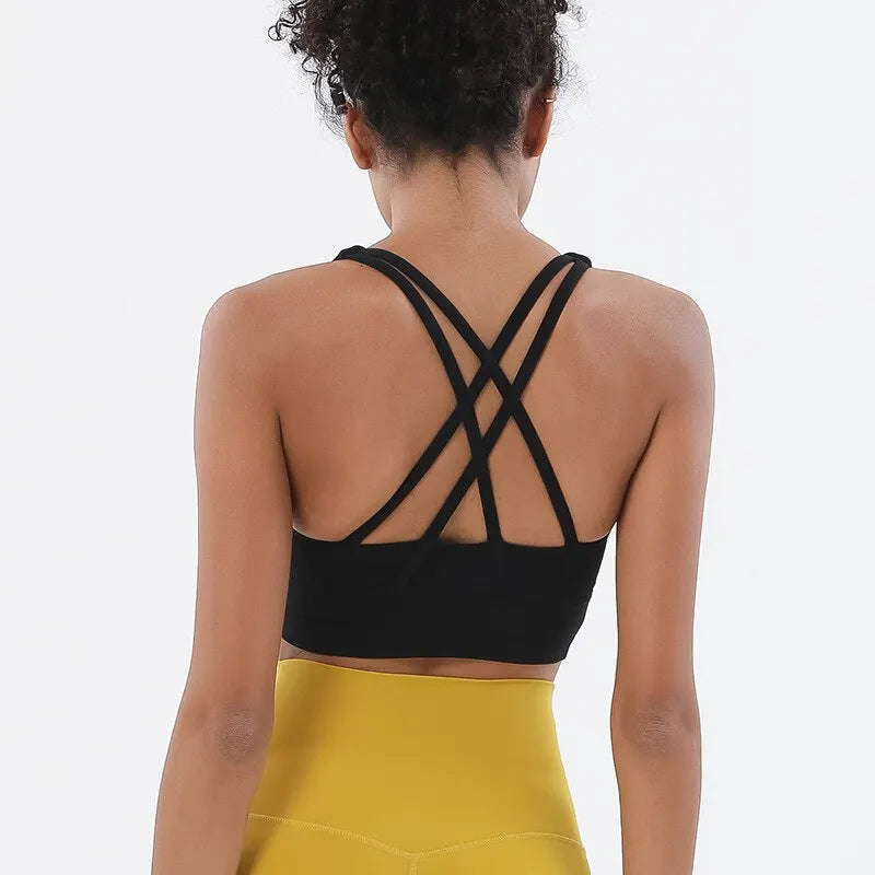 Open Back Sports Bra
