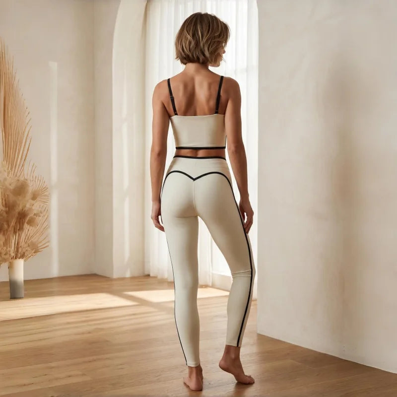 Luxury Yoga Set Patterned Fabric