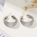Retro Layered Stud Earrings