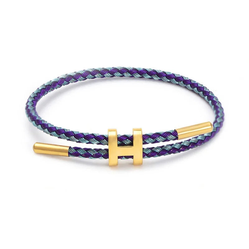 Stainless steel chain H buckle bracelet